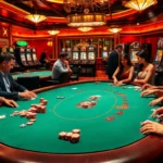 Experience the excitement of gambling at https://ea77.lat/, featuring tables of intense poker action and spinning roulette wheels.