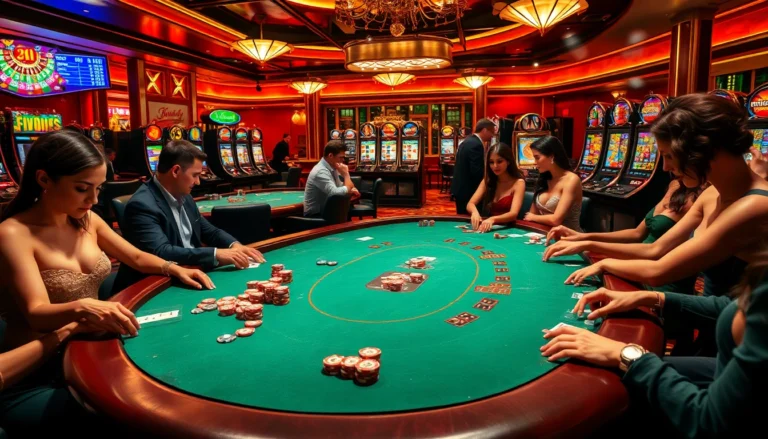 Experience the excitement of gambling at https://ea77.lat/, featuring tables of intense poker action and spinning roulette wheels.